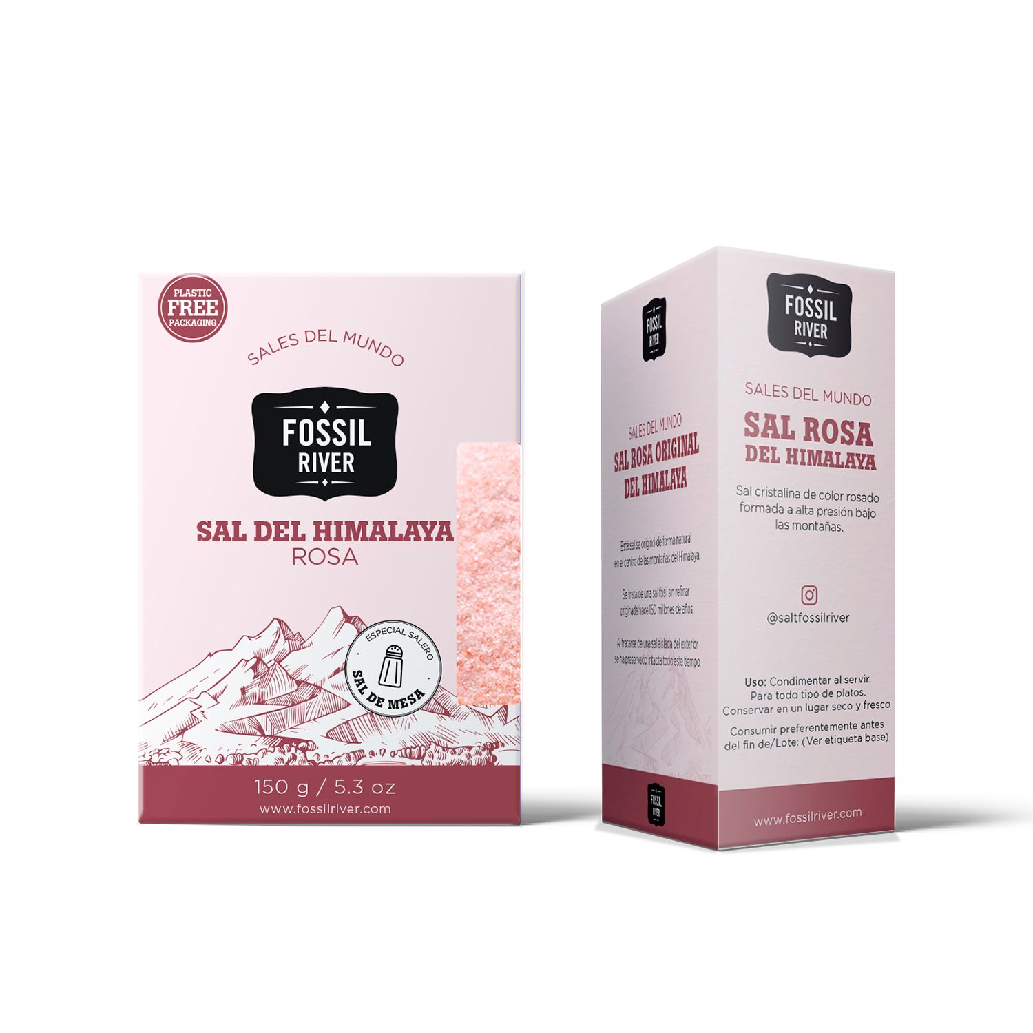  QIM Himalaya n - Sal fina rosa de cristal natural